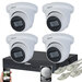 Dahua 8MP camerasysteem met 4 Starlight Turret PoE IP camera's inclusief microfoon.