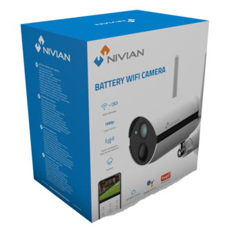 Nivian NVS-IPC-05-BAT WiFi IP camera accu