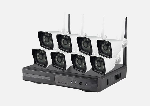 emmer atleet Zuidelijk Draadloos WIFI IP camerasysteem 8 x 2MP 1080P IP camera's, NVR met Wifi  Router. - Avicam