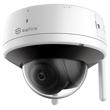 Kijker Neem de telefoon op feedback 2mp Safire SF-IPD821WA-2PW wifi buiten 1080P IP camera incl. sd-slot, mic,  speaker en app. - Avicam