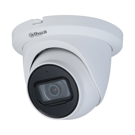 Dahua 8MP camerasysteem met 4 Starlight Turret PoE IP camera&#039;s inclusief microfoon.