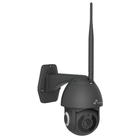 NVS-IPC-0S2B zwarte 3MP buiten PTZ WiFi camera met autotracking