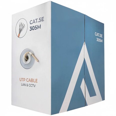 Cat5e rol 305 meter netwerkkabel A-UTP-305M-CAT5E-CCA.