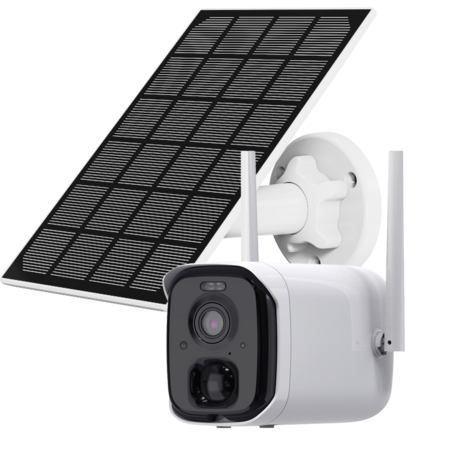 VicoHome CG522-S5-SOLAR 4MP Wifi Zonnepaneel Camera &ndash; PIR, Zonnepaneel 5W, 9000 mAh Accu, Tweewegaudio.