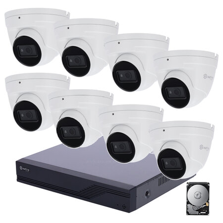Safire Full hd camerabewakingssysteem met 8 camera's en XVR recorder.