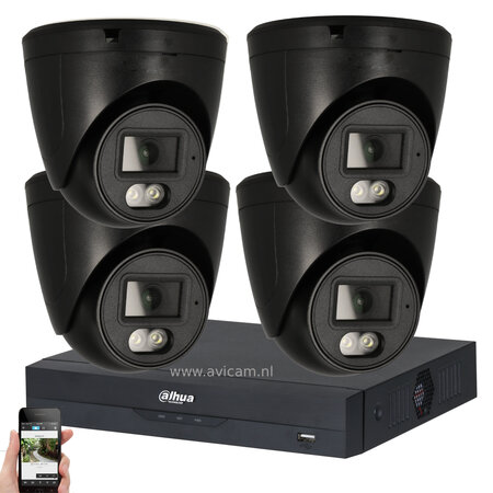 Professionele IP cameraset met recorder en Dahua OEM 2MP bulletcamera voor hoogwaardige camerabewaking van woningen, winkels, k