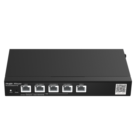 Ruijie Reyee RG-EG305GH-P-E Gigabit PoE+ Router met 5 Poorten