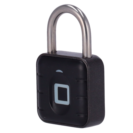 Slim Hangslot met Vingerafdruk en Bluetooth - IP67 voor Buitengebruik