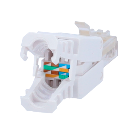UTP CON300-TL RJ45 Connector Cat5e - Gereedschapsloos - Wit