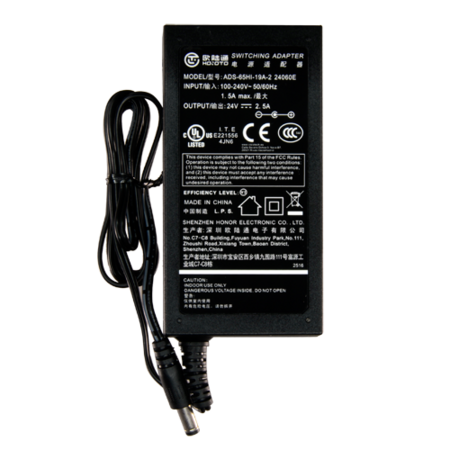 Universele Stroomadapter 24V - 2.5A (2500mA) - AC/DC Voeding met Netsnoer