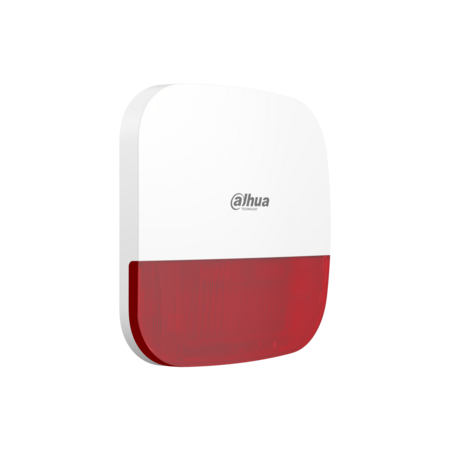 Dahua DHI-ARA13-W2 Draadloze Buitensirene - 110 dB - Rood Flitslicht - IP65