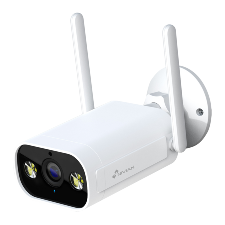 Nivian NVS-IPC-02-L Wifi IP Camera Buiten - 2K 3MP Beveiligingscamera met Audio