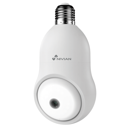Nivian NVS-IPC-BULB1 E27 Fitting WiFi Camera - 3MP 2K IP-Bewakingscamera