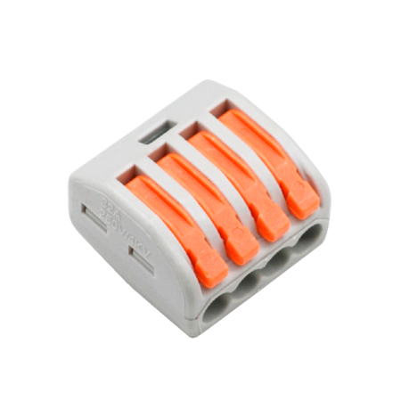 Wago 4-Voudige Lasklem met Hendel - 0,08 tot 4 mm&sup2; - Compacte Connectors