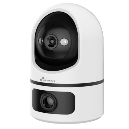 Nivian NVS-IPC-IS7-DUAL - Dual-Lens Beveiligingscamera - 2K WiFi IP Camera Tuya