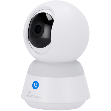 Nivian 2.5K Slimme IP Camera - Binnencamera met Oproepknop en WiFi