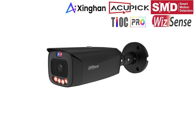 Dahua IPC-HFW3849T1P-AS-PV-0280B 8MP IP Bullet Camera Zwart