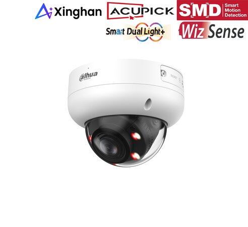 Dahua IPC-HDBW3849RP-ZAS-IL 8MP Dome Camera met Smart Dual Light