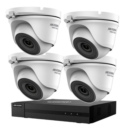 Hikvision Camerabewaking Set met 4 Full HD Dome Camera's en 4MP DVR Recorder