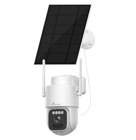 Nivian NV-ADDONCAM-KIT4GSOLAR 4MP PT-Camera met Zonnepaneel