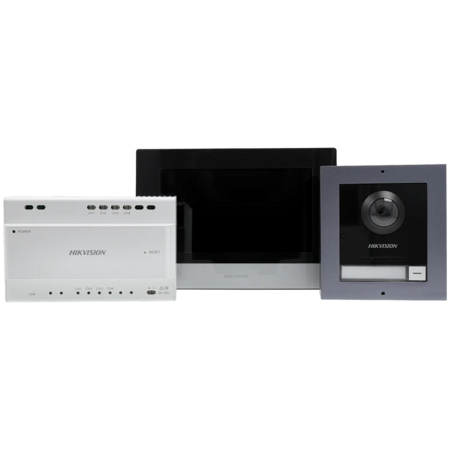 Hikvision Video Intercom Kit DS-KIS702Y - 2-Draads IP Systeem met 7-inch Scherm