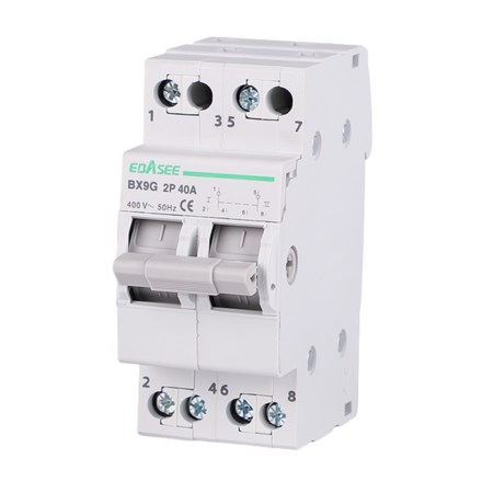 Ebasee Lastscheider BX9G-63-2P-40A - 2-polig voor DIN-rail montage