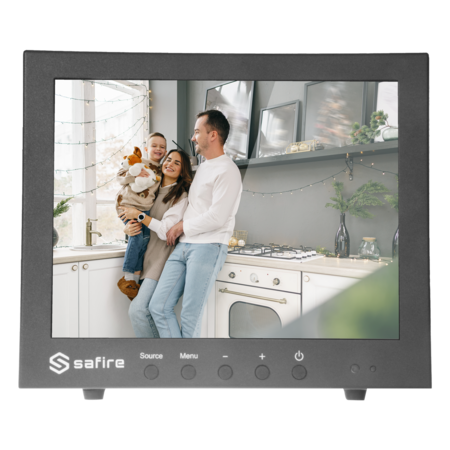 Monitor 10" SAFIRE SF-MNT10BNC-XGA met BNC voor CCTV-bewaking
