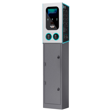 RAEDIAN Gemini Aluminium Laadpaal met Veiligheidskast voor Gemini Laders