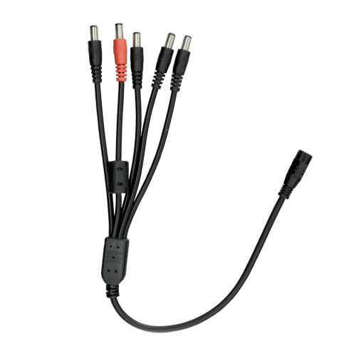 CCVTV DC 12V Stroom Splitter - 1 naar 5 DC Voedingskabel voor Camerabewaking