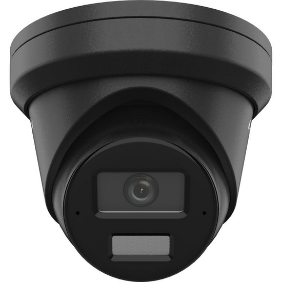 Hikvision DS-2CD2343G2-LI2U Zwarte 4MP AcuSense Turret IP Camera met Microfoon