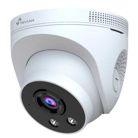 Nivian NV-DOM30-W6 2K IP-Camera &ndash; 3MP Dome WiFi Camera voor Buiten IP66