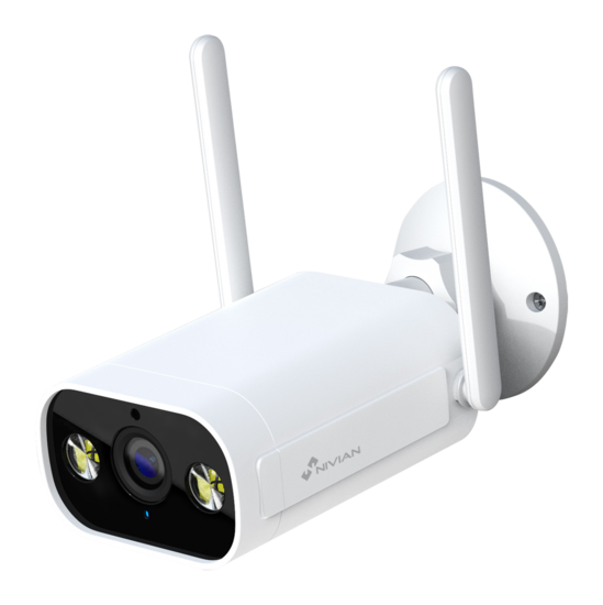 Nivian NVS-IPC-02-L Wifi IP Camera Buiten - 2K 3MP Beveiligingscamera met Audio