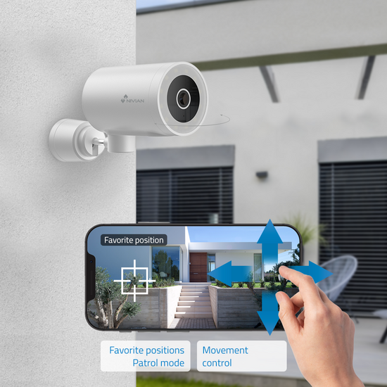 Nivian NVS-IPC-0H3-L Wifi Buitencamera - 4MP Beveiligingscamera met Autotracking