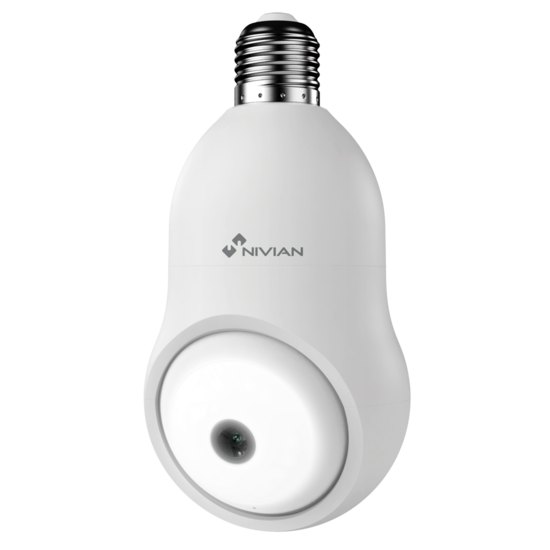 Nivian NVS-IPC-BULB1 E27 Fitting WiFi Camera - 3MP 2K IP-Bewakingscamera
