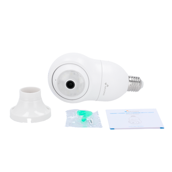 Nivian NVS-IPC-BULB1 E27 Fitting WiFi Camera - 3MP 2K IP-Bewakingscamera