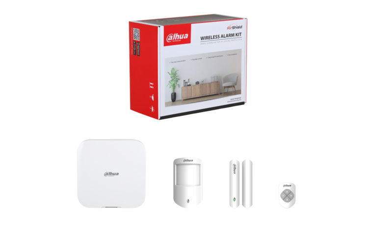 Dahua ART-ARC3800H-03-W2 Draadloos Alarmsysteem met Hub 2, PIR en Magneetcontact