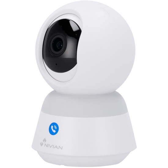 Nivian 2.5K Slimme IP Camera - Binnencamera met Oproepknop en WiFi