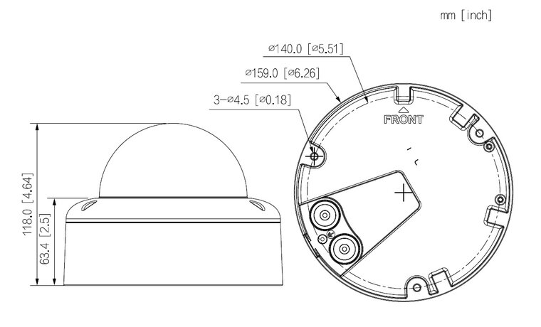 Dahua IPC-HDBW5859E1P-ZE-IL-2712 8MP IP Dome Smart Dual Light