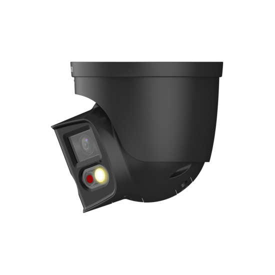 Dahua PoE Camerasysteem 8MP - 4 Zwarte TIOC 180&deg; Dual Lens Camera's met Audio