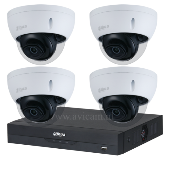 Dahua Beveiligingscamera Set 8MP IP PoE - Vandaalbestendig met Starlight Nachtzicht