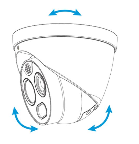 Dahua TPC-DF1241-B2F2-DW-S8 Thermische Eyeball Camera met Branddetectie en IP67