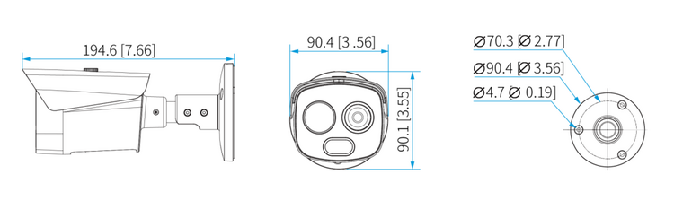 Dahua Bullet Thermische Camera TPC-BF1241-TB7F8-DW-S8 met branddetectie