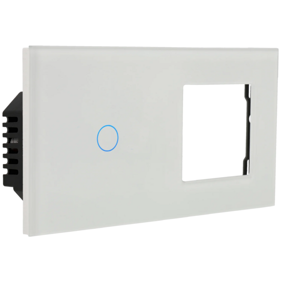 A-SMARTHOME Dubbel Paneel met Lichtschakelaar en Voedingspunt - Smart Home