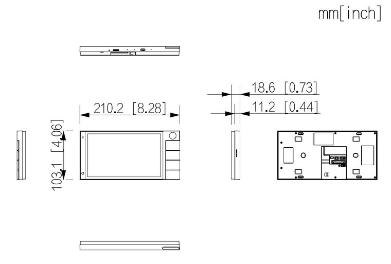 Dahua SCP3022B-CBZ-S Hybrid Monitor - 7-inch Android 14 Binnenpost