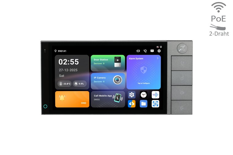 Dahua SCP3022B-IBZ-S Monitor - 7 inch Hybride Android Paneel