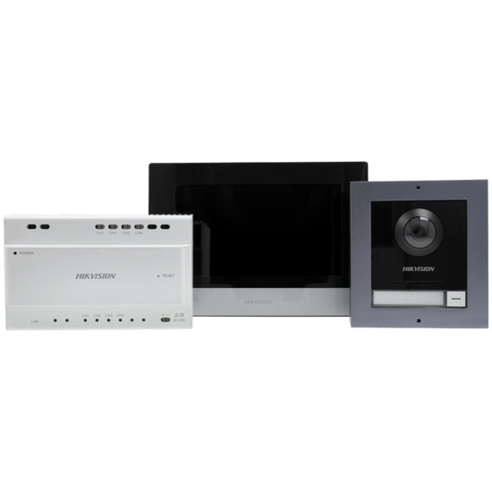 Hikvision Video Intercom Kit DS-KIS702Y - 2-Draads IP Systeem met 7-inch Scherm