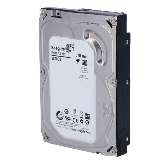 Harde schijf  2 TB SATA - Voor videobewaking en DVR (Gereviseerd)