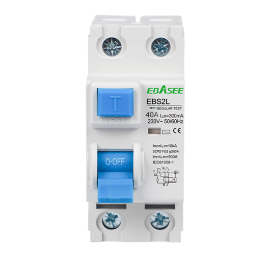 Interruptor diferencial - Corriente nominal 40A - 2 polos (instalaciones monof&aacute;sicas) - Sensibilidad 300mA - Tipo de disparo A
