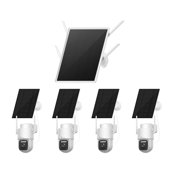 Nivian 4G Beveiligingscamera Set op Zonne-energie - NV-KIT4GSOLAR430-4CAM