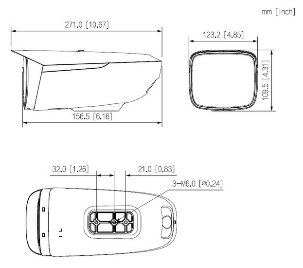 Dahua Wisualarm Thermische Bullet HY-FT443MFP-TD7F6 Camera 5MP - Vlamdetectie